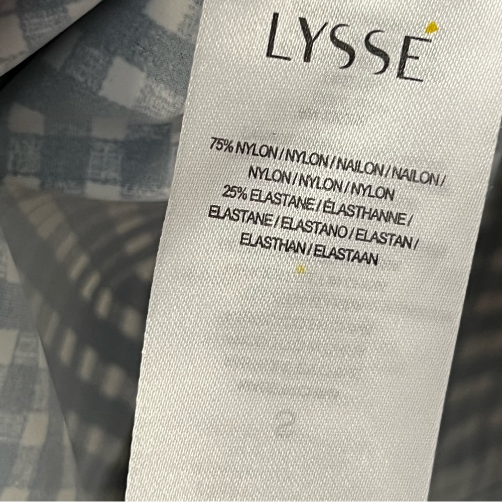 Lyssé "Schifer" Black/White Check Long Sleeve Button Up Shirt S ($118) - Picture 4 of 4